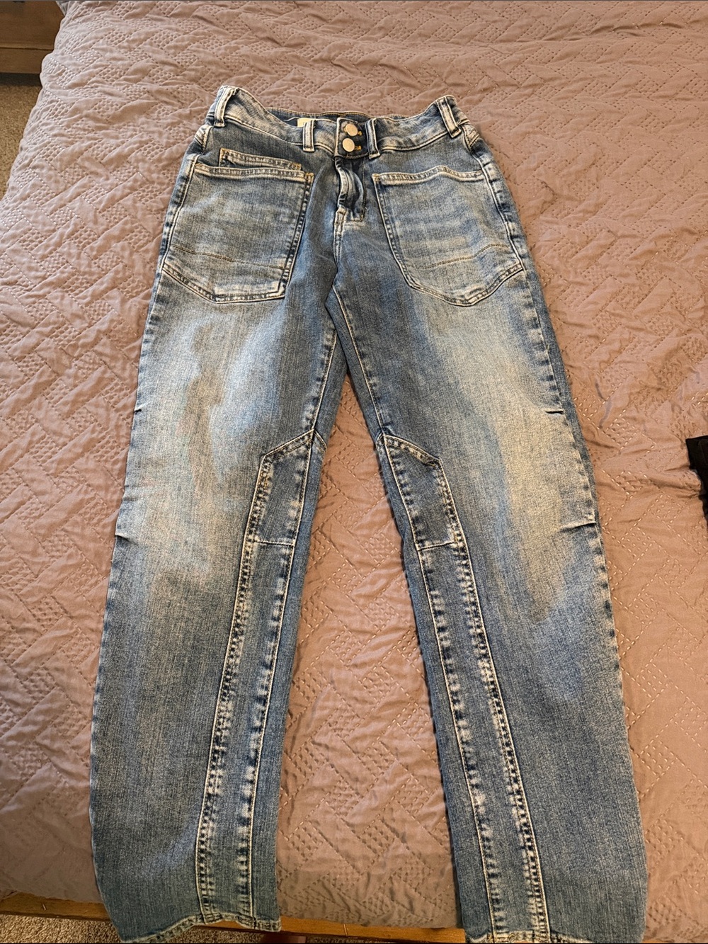 Pilcro Light Blue Straight-Leg Women's Jeans